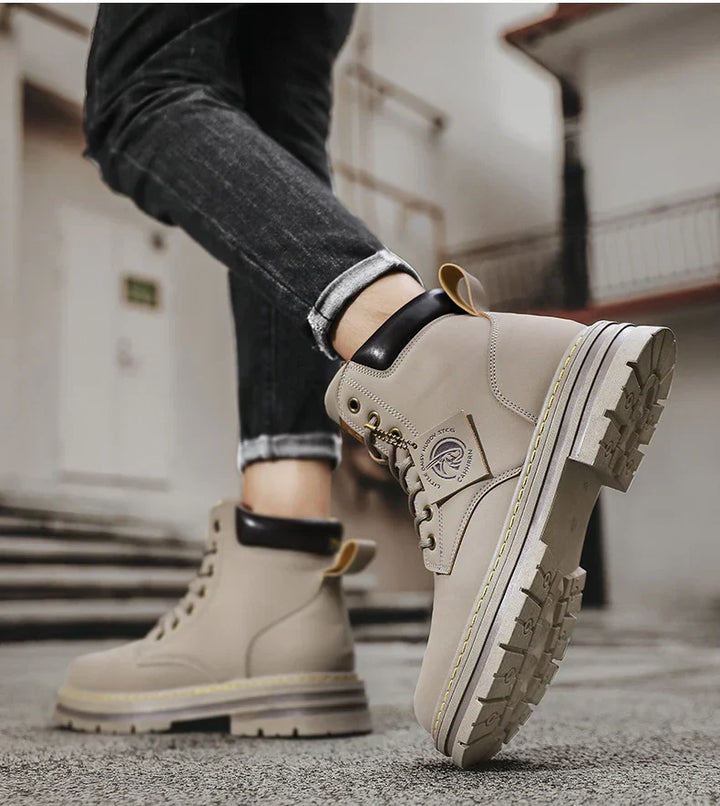 Leandro Scarpe Uomo Invernali – Stivali Antiscivolo Impermeabili con Supporto e Comfort