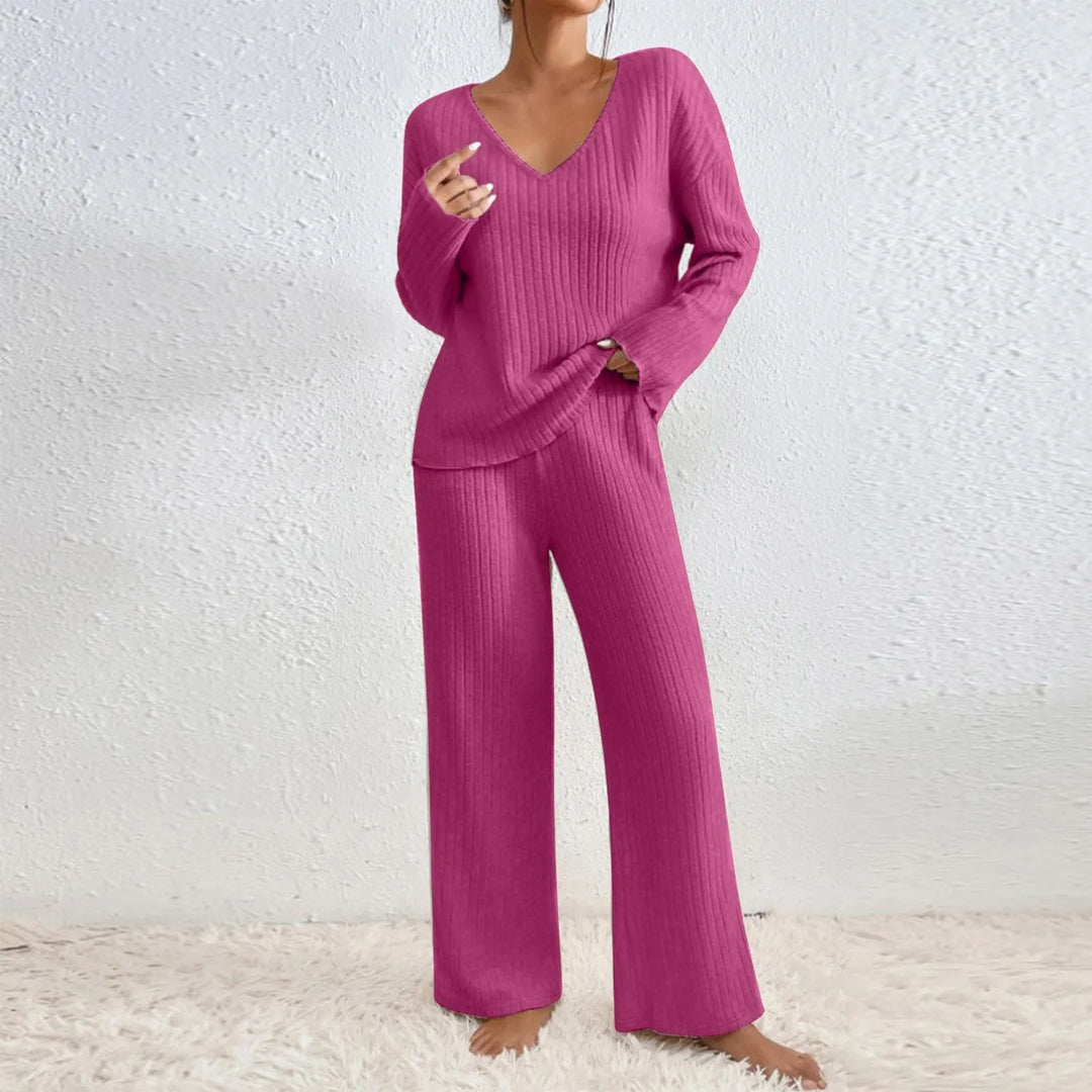 Elin Set Loungewear Donna a Coste – Comodo, Trendy e Due Pezzi Casual