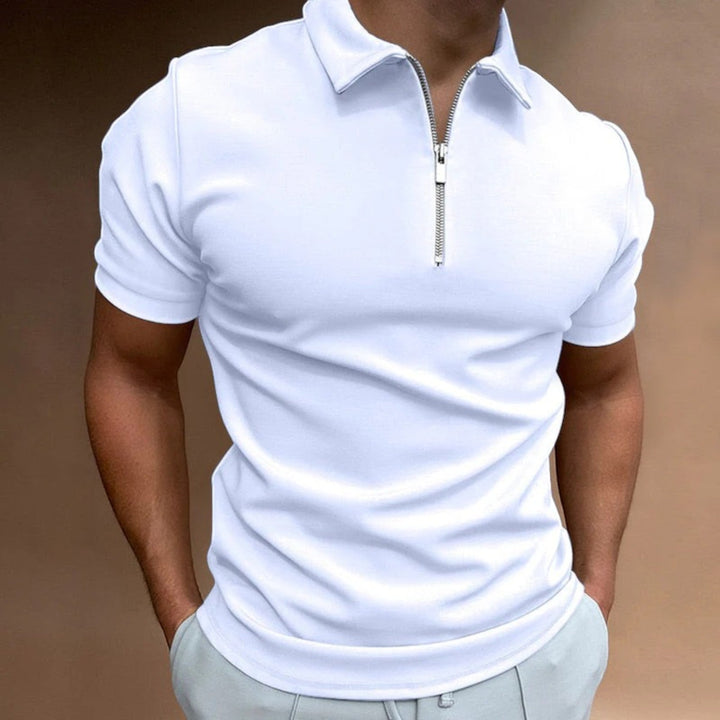 Théodore | Pánské ležérní polo tričko | Poloviční zip