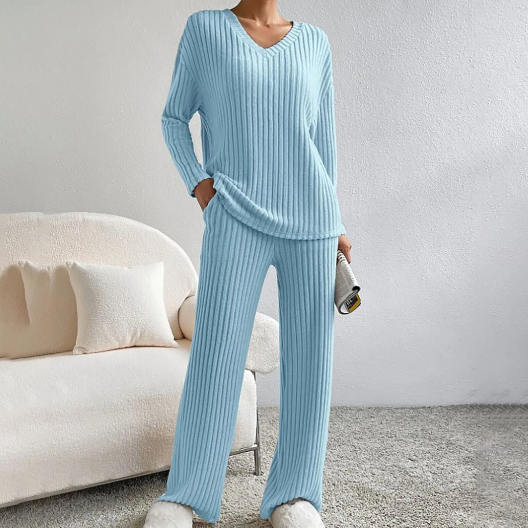 Elin Set Loungewear Donna a Coste – Comodo, Trendy e Due Pezzi Casual