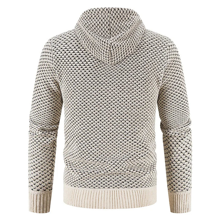 Finn Warmood Premium-trøje til mænd i strik – fleeceforet, elegant og varm