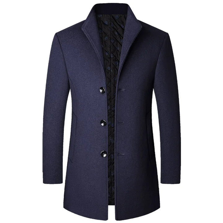 Jasper Cappotto Uomo in Misto Lana – Business Casual, Elegante e Caldo