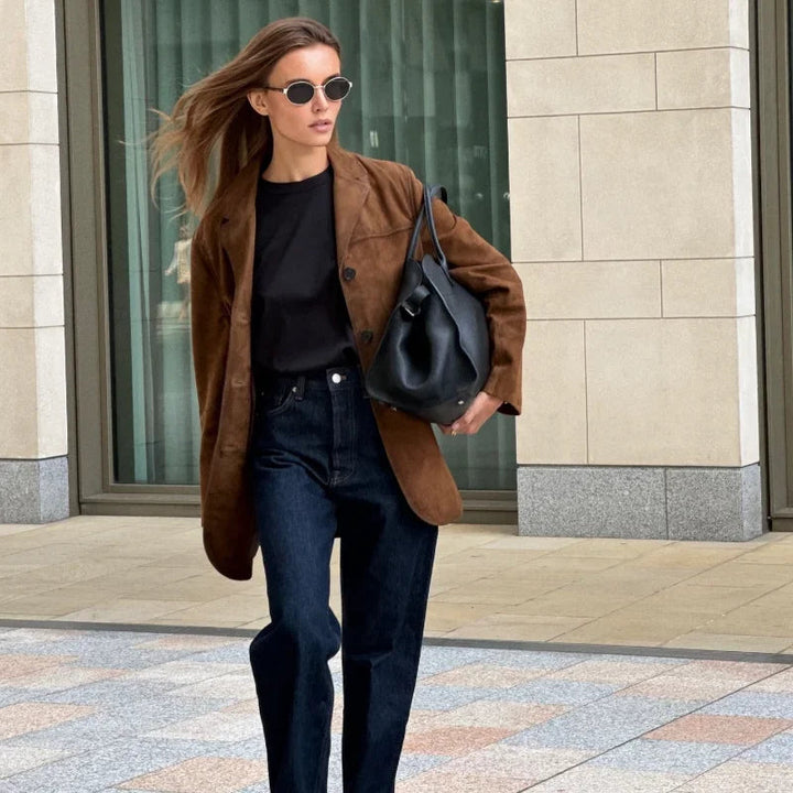 Giacca In Pelle Scamosciata Per Donna | Inverno