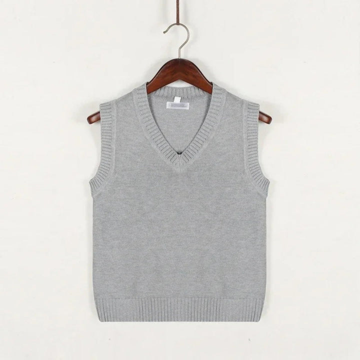 Adrian | Gilet A Righe Con Scollo A V Per Uomo | Senza Maniche