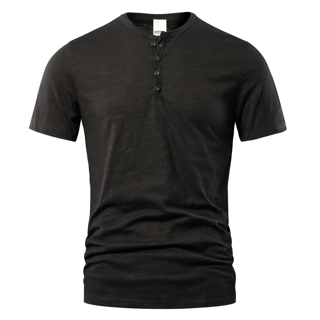 Michael | Maglietta Casual Henley Da Uomo | Leggera