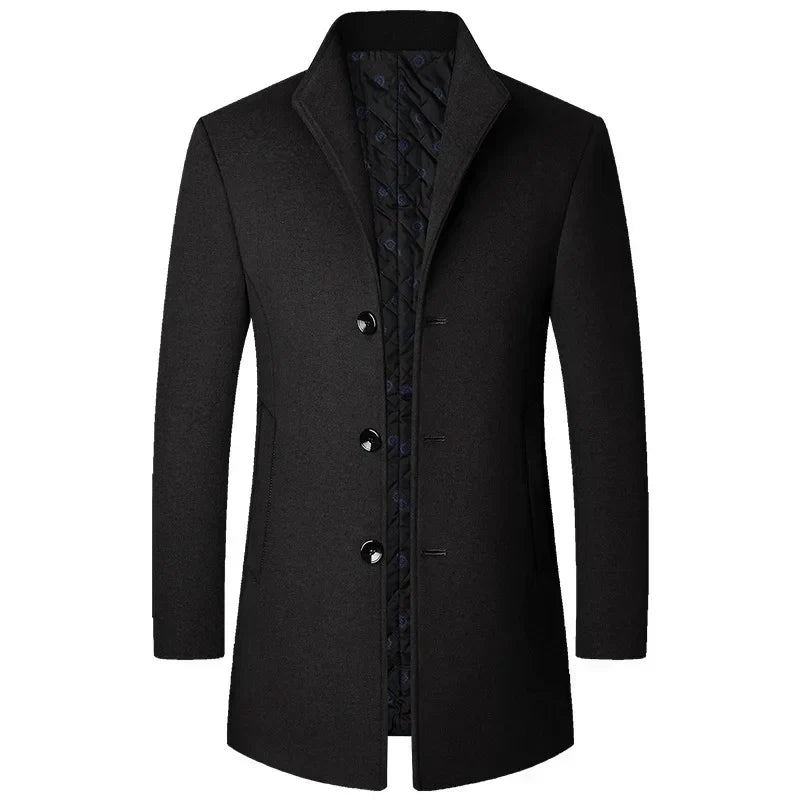 Jasper Cappotto Uomo in Misto Lana – Business Casual, Elegante e Caldo
