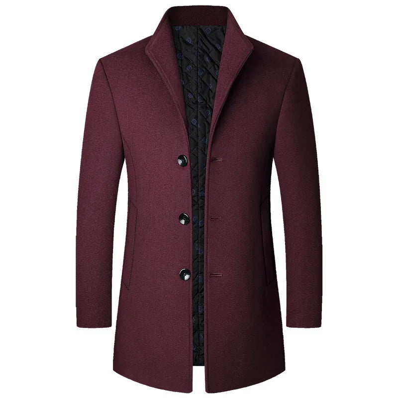 Jasper Cappotto Uomo in Misto Lana – Business Casual, Elegante e Caldo