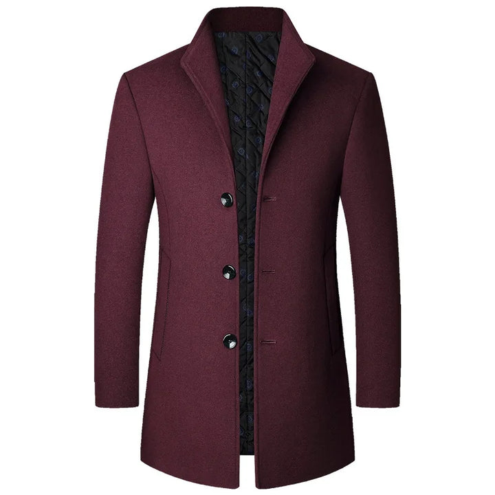 Jasper Cappotto Uomo in Misto Lana – Business Casual, Elegante e Caldo