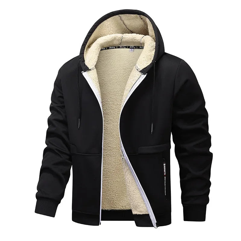 Casual Fleece Jacket for Men with Long Sleeve | Winter