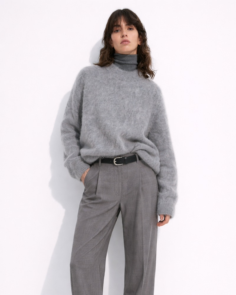 Meryl Maglione Donna Mohair – Měkký elegantní a pohodlný casual svetr s pohodlným střihem