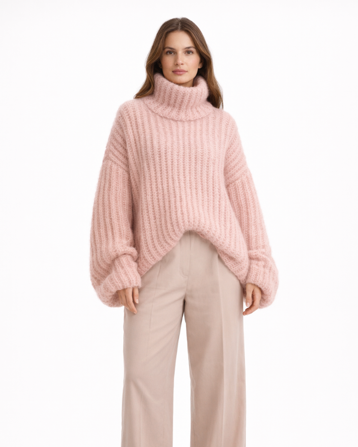 Eleonora Maglione Dolcevita Damski – Miękki, Elegancki Sweter z Golfem o Wygodnym Kroju