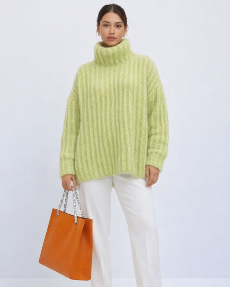 Eleonora Maglione Dolcevita Damski – Miękki, Elegancki Sweter z Golfem o Wygodnym Kroju