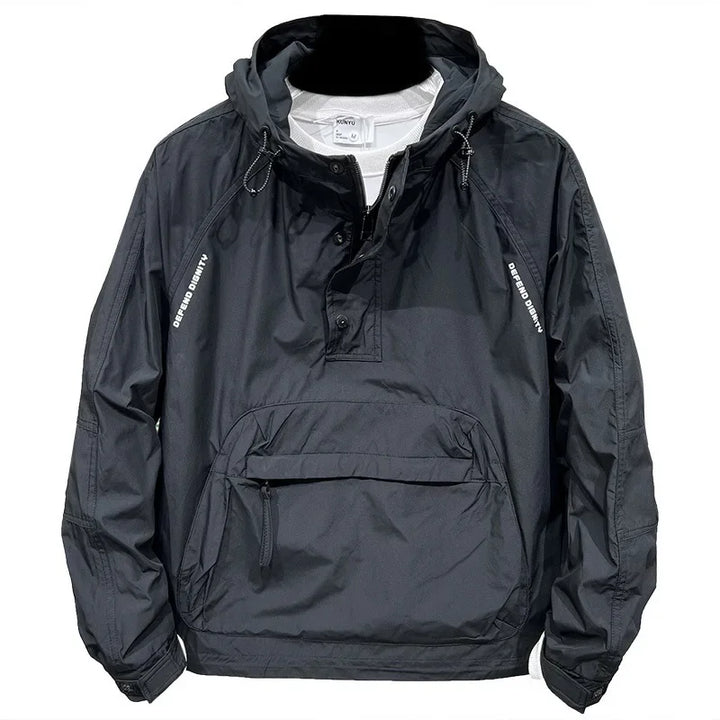 Tycho Giacca Antipioggia Uomo – Anorak Idrorepellente con Cappuccio e Tasca Frontale