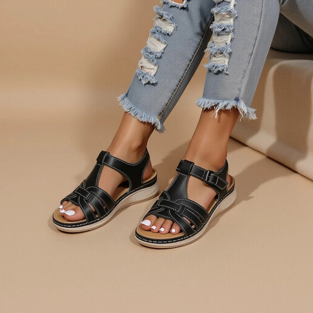Cómodas sandalias planas para mujer | Slingback