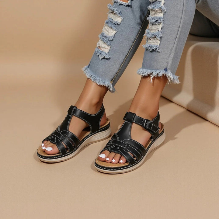 Cómodas sandalias planas para mujer | Slingback