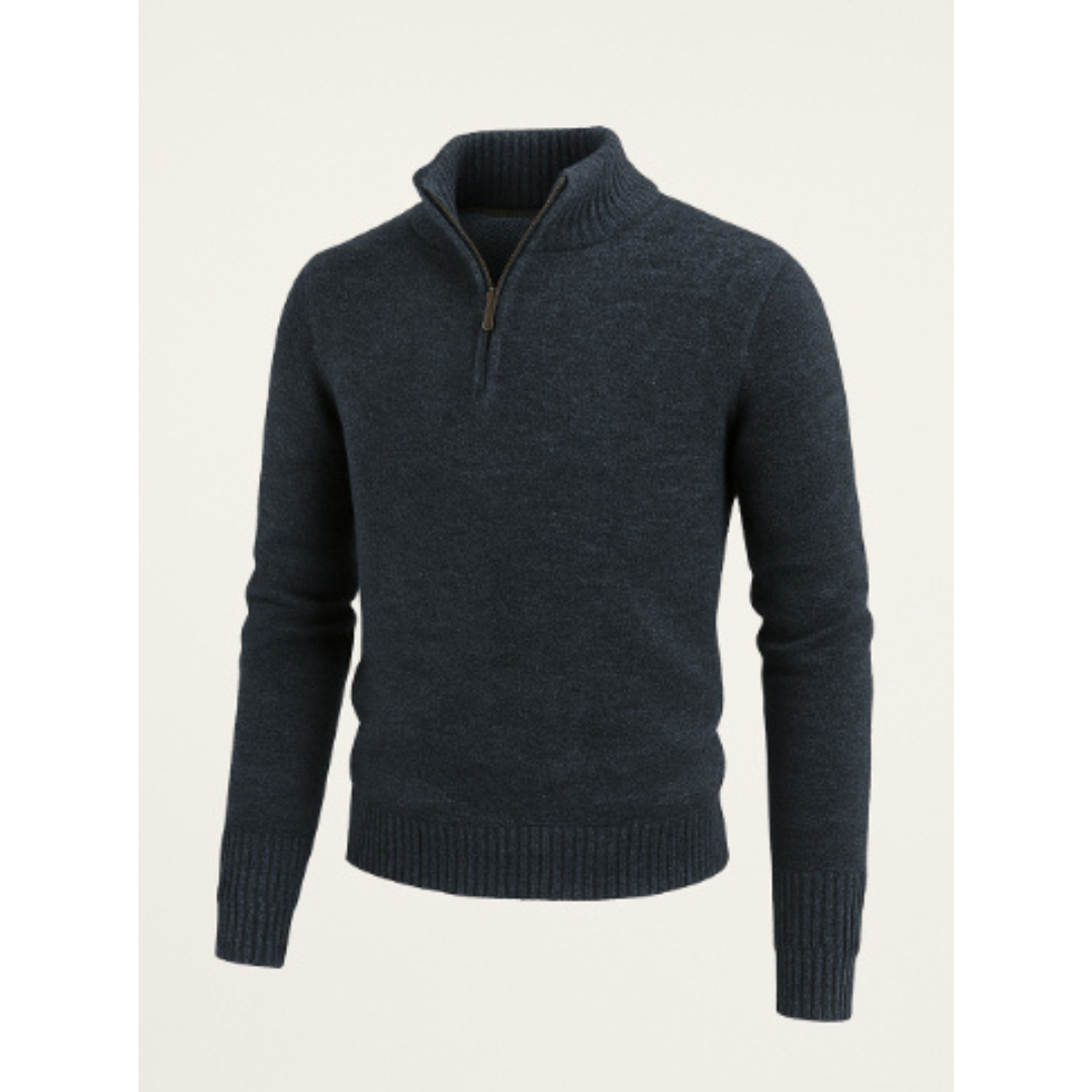 Maglione Invernale Lavorato A Maglia Da Uomo | Mezza Zip