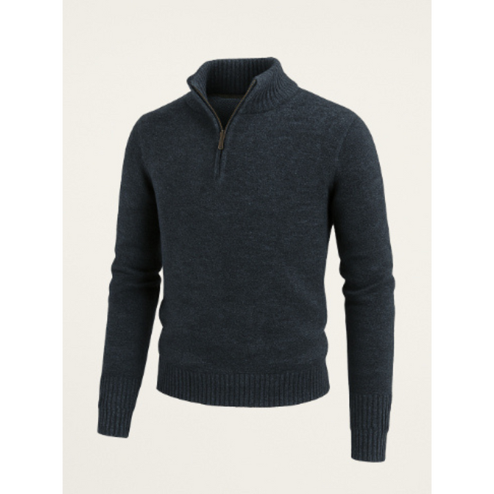 Maglione Invernale Lavorato A Maglia Da Uomo | Mezza Zip