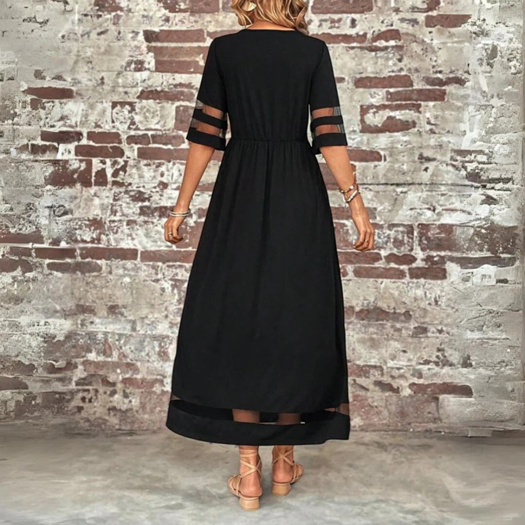 Abito Estivo A Girocollo Per Donna | Maxi
