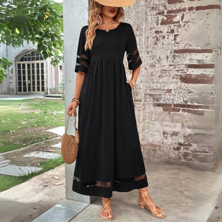 Abito Estivo A Girocollo Per Donna | Maxi