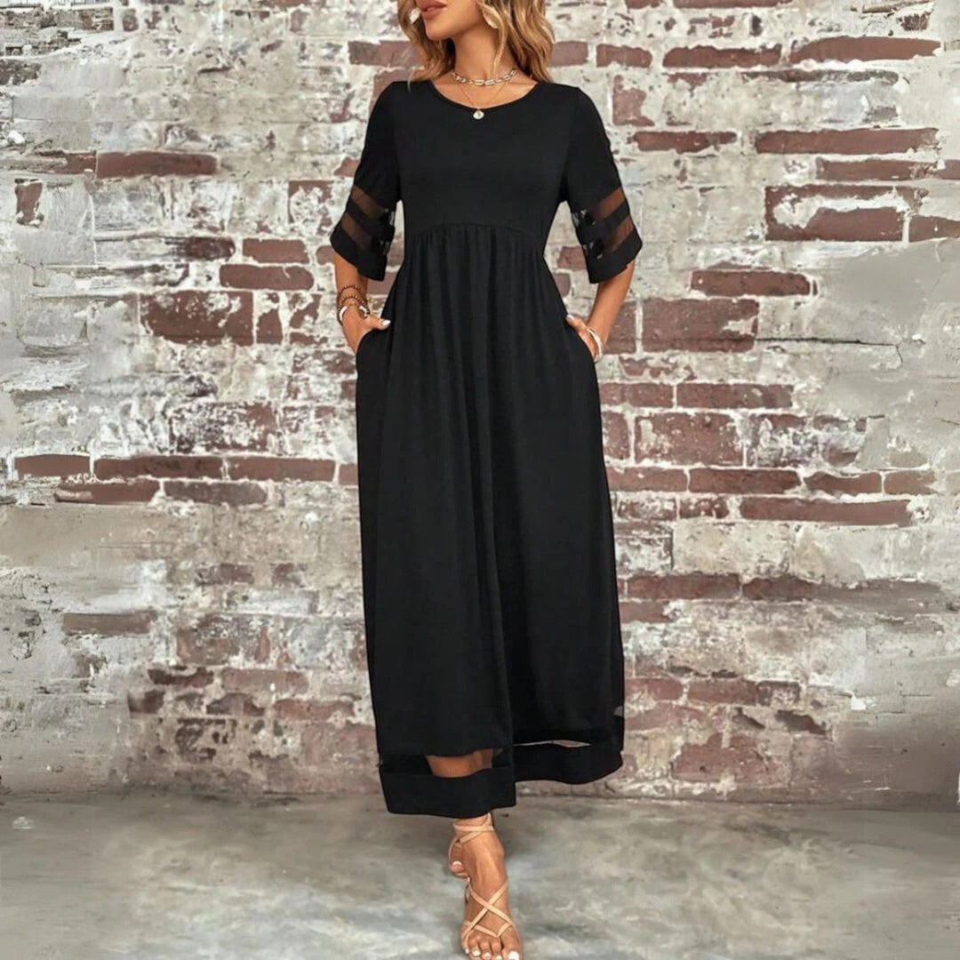 Abito Estivo A Girocollo Per Donna | Maxi