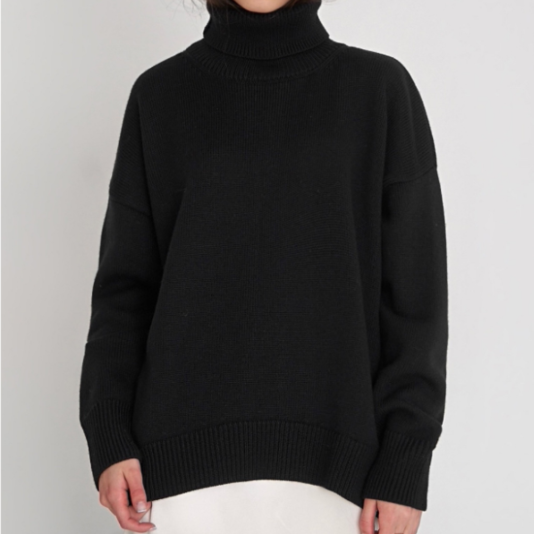 Maglione Dolcevita Larga Da Donna | Inverno