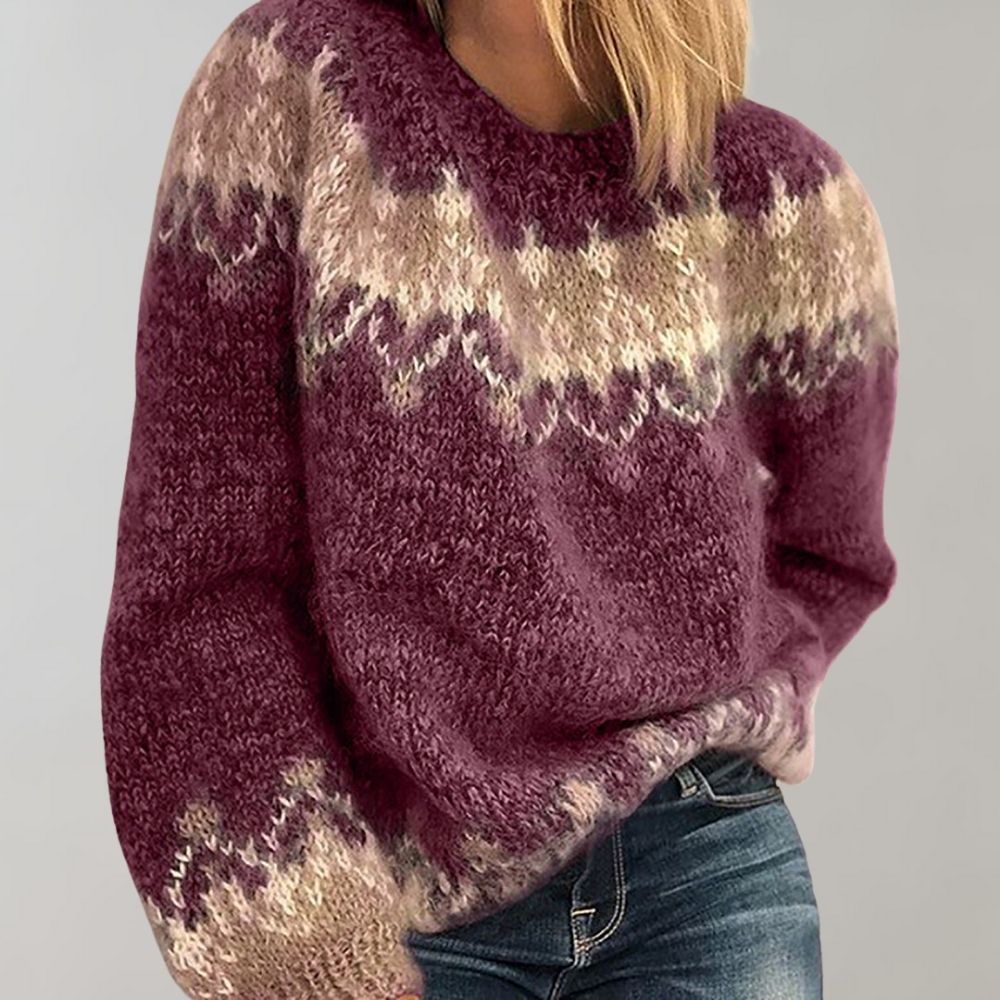 Maglione Da Donna Lavorato A Maglia | Girocollo