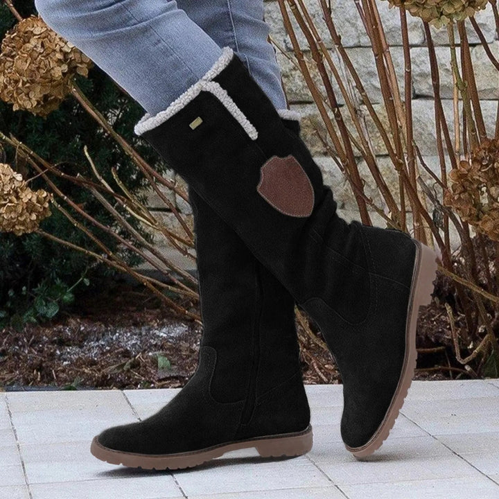 Elsie Stivali Invernali Donna – Stivali Alti con Zip, Fodera Calda e Suola Antiscivolo