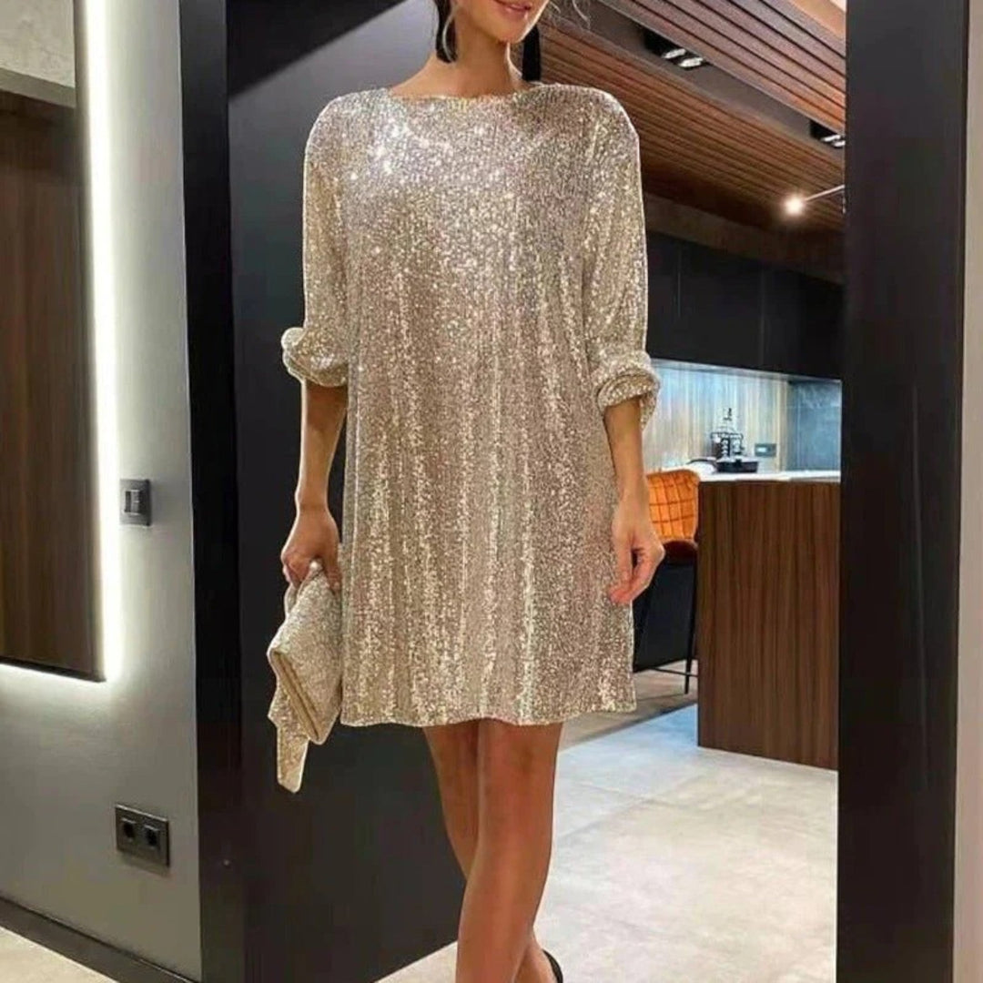 Elegante Abito Da Festa Con Scollo A Barca Per Donna | Mini