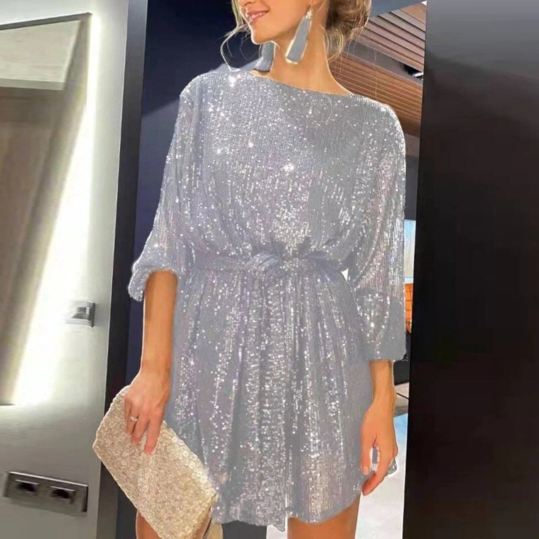 Elegante Abito Da Festa Con Scollo A Barca Per Donna | Mini