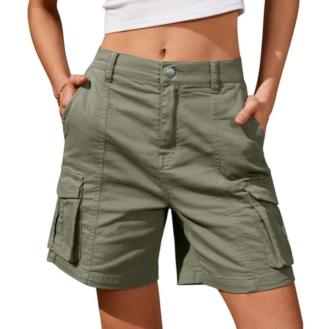 Pantaloncini Cargo Comodi Da Donna | Vita Alta