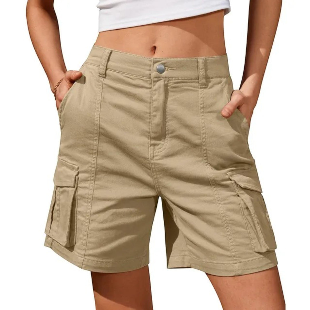 Pantaloncini Cargo Comodi Da Donna | Vita Alta