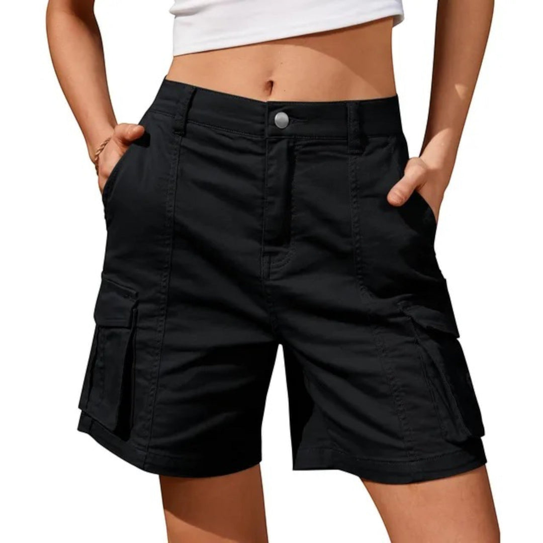 Pantaloncini Cargo Comodi Da Donna | Vita Alta
