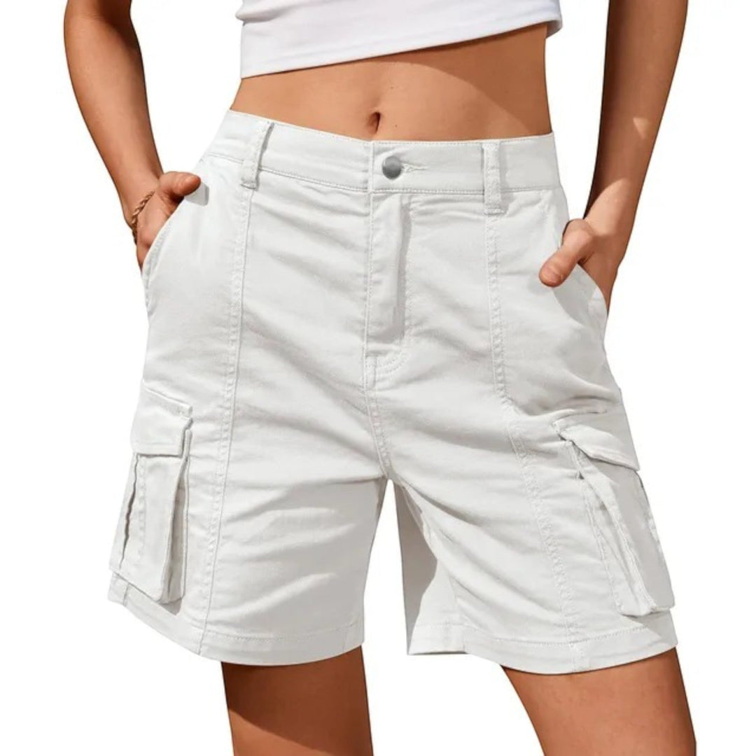 Pantaloncini Cargo Comodi Da Donna | Vita Alta