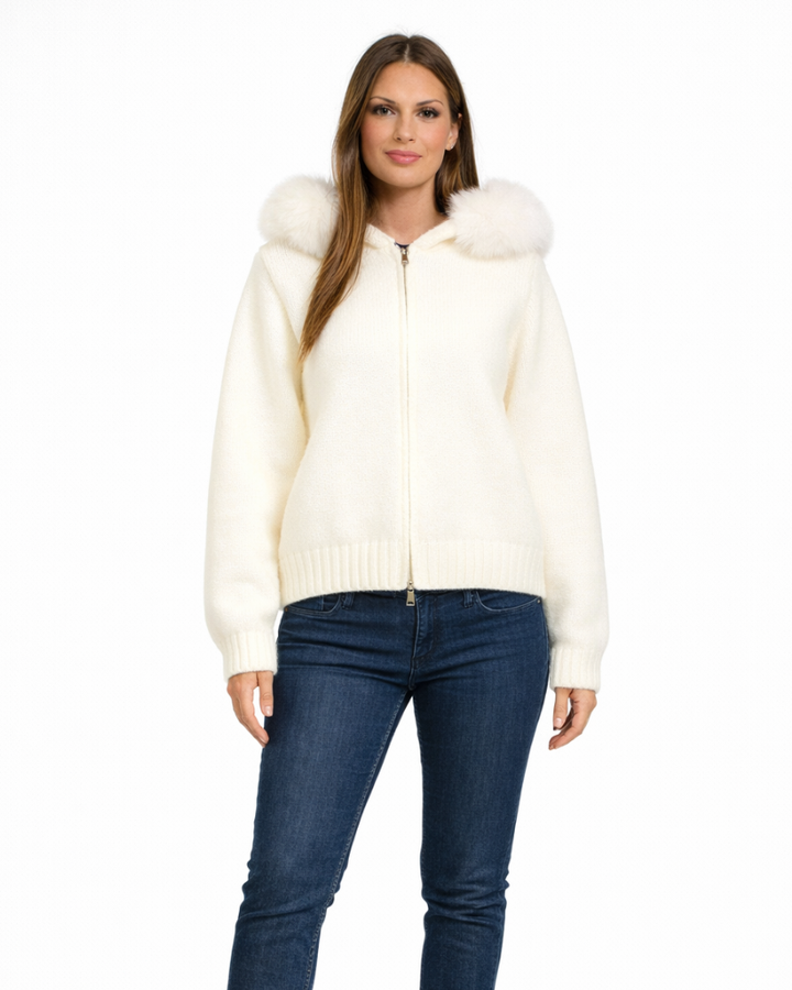 Laureen Giacca Donna con Cappuccio – Zip Frontale, Polsini a Coste, Stile Casual Urbano