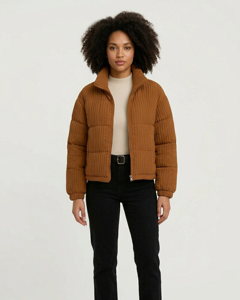 Sonya Piumino Donna Corto Costine – Collo Alto, Giacca Imbottita, Stile Urbano