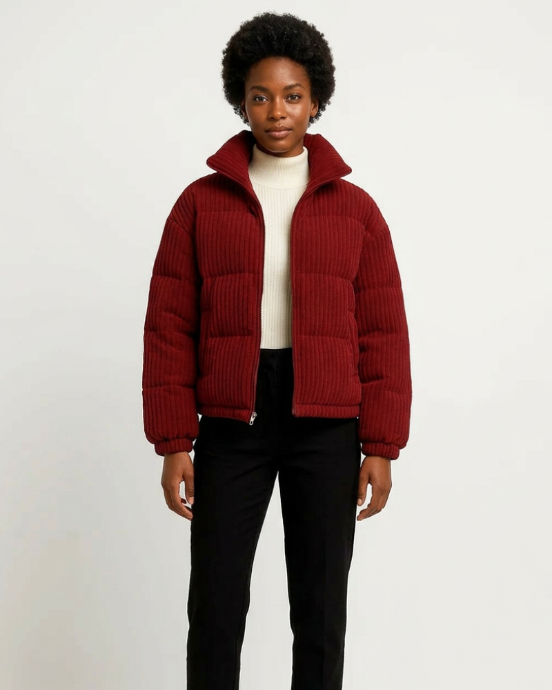 Sonya Piumino Donna Corto Costine – Collo Alto, Giacca Imbottita, Stile Urbano
