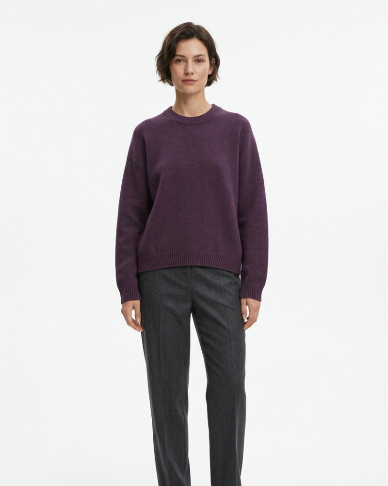 Eloise Maglione Donna Girocollo – Maglia Invernale Morbida, Vestibilità Dritta Elegante