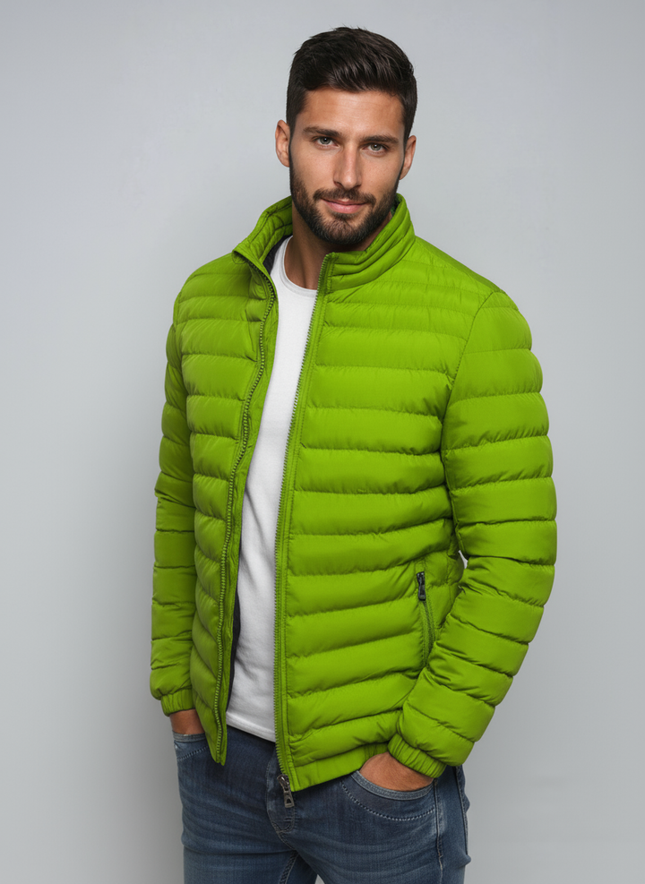 Randy Giacca Puffer Uomo – Giubbotto Trapuntato Leggero con Collo Alto e Tasche con Zip