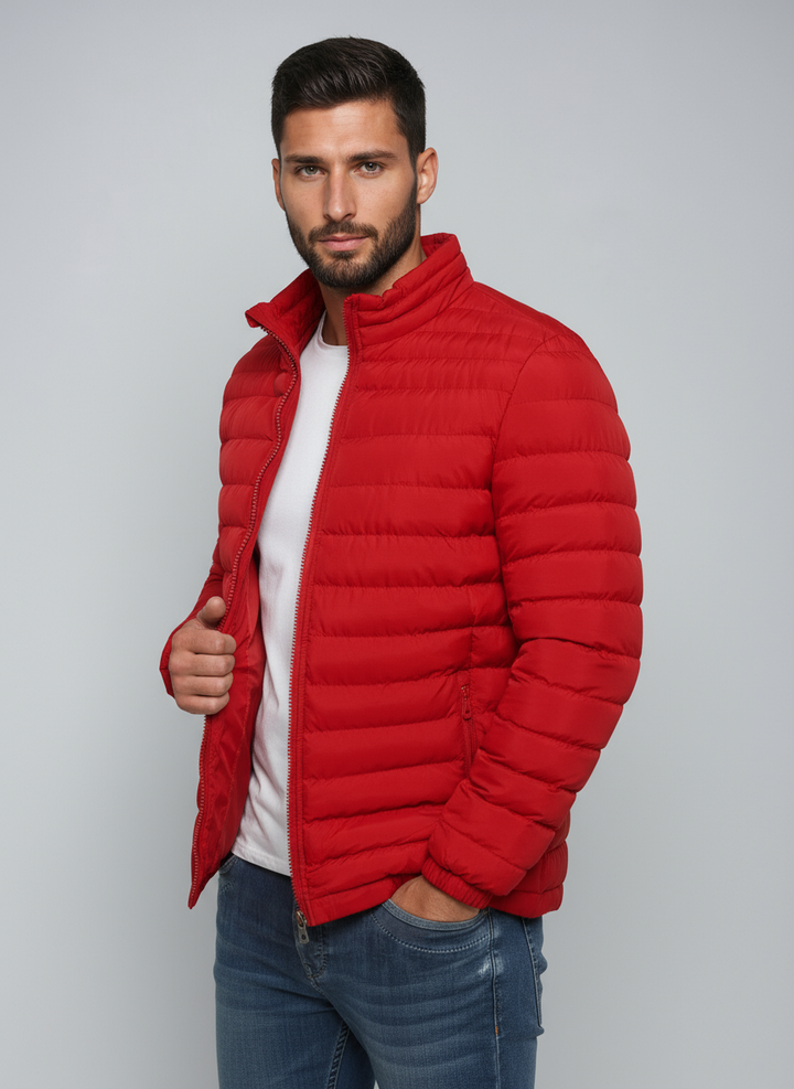 Randy Giacca Puffer Uomo – Giubbotto Trapuntato Leggero con Collo Alto e Tasche con Zip