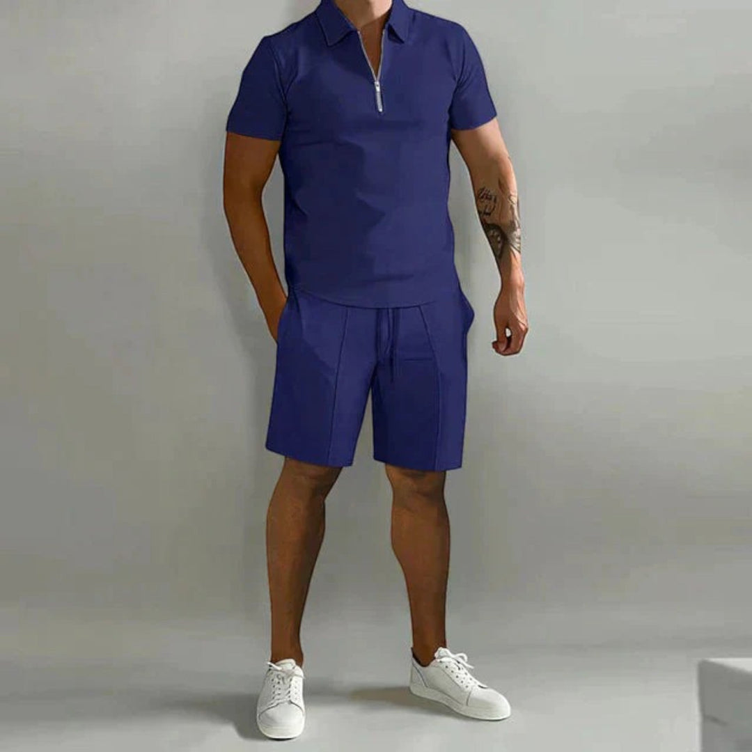 Set Elegante Di Polo E Pantaloncini Da Uomo | Estate