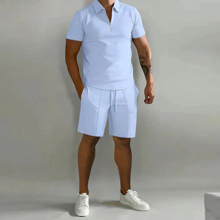 Set Elegante Di Polo E Pantaloncini Da Uomo | Estate