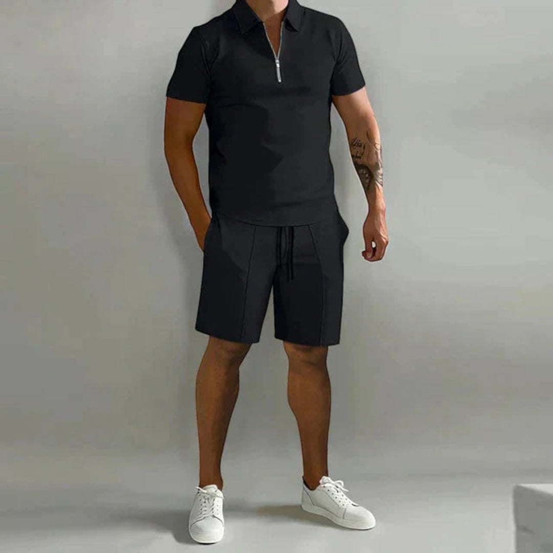 Set Elegante Di Polo E Pantaloncini Da Uomo | Estate