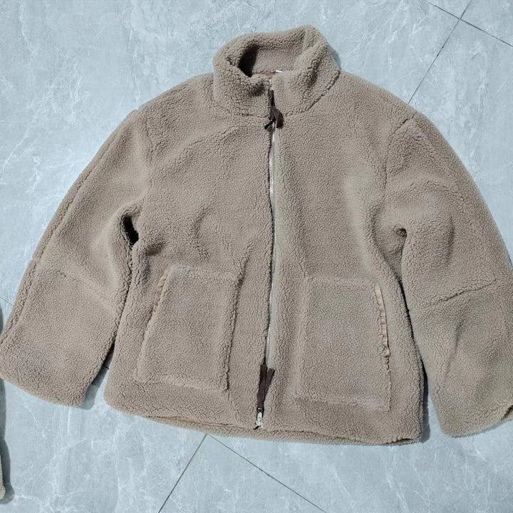 Maya Giacca Teddy Donna – Jacket Morbido e Caldo con Zip, Tasche e Vestibilità Confortevole