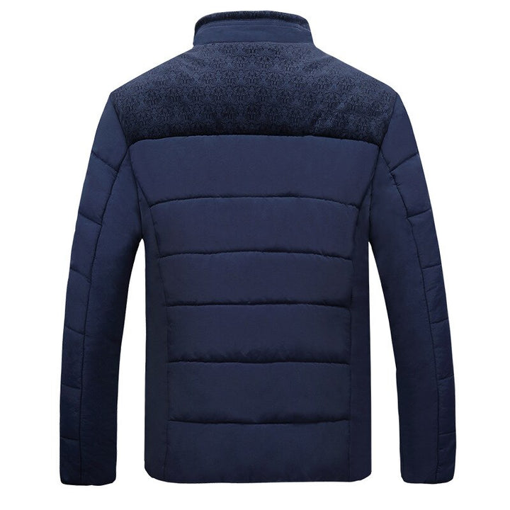 Men's Down Jacket with High Collar | Winter
