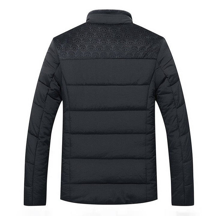 Men's Down Jacket with High Collar | Winter