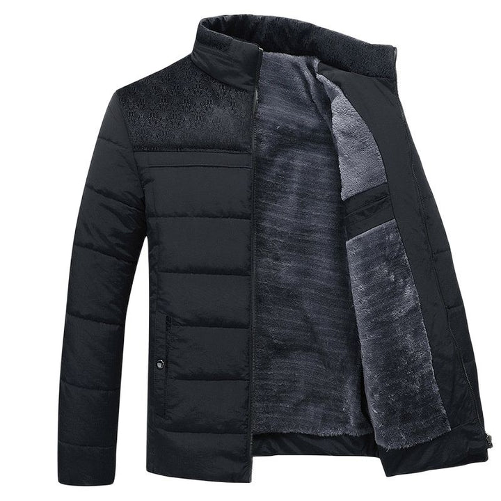 Men's Down Jacket with High Collar | Winter
