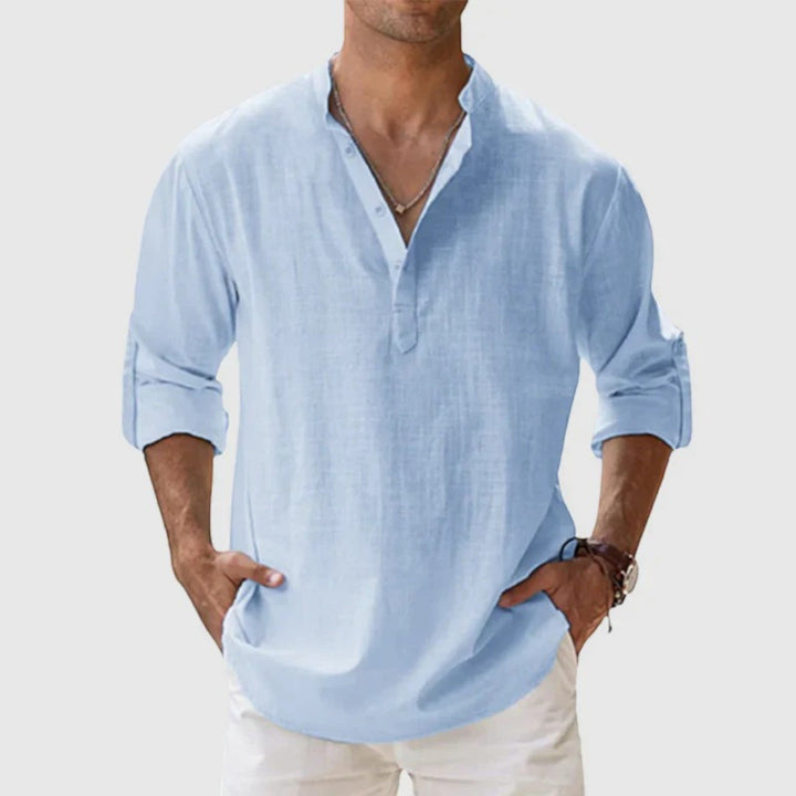 Lumo | Camicia Estiva Casual da Uomo | Maniche Lunghe