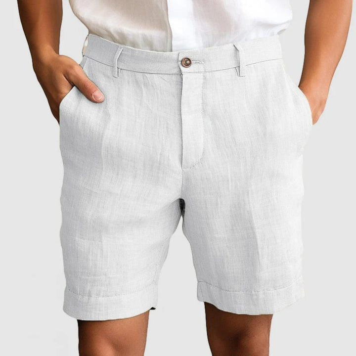 Pantaloncini Casual Con Chiusura A Bottoni Per Uomo | Estate