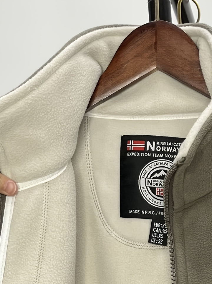 Men's Outdoor Fleece Jacket | With Collar
