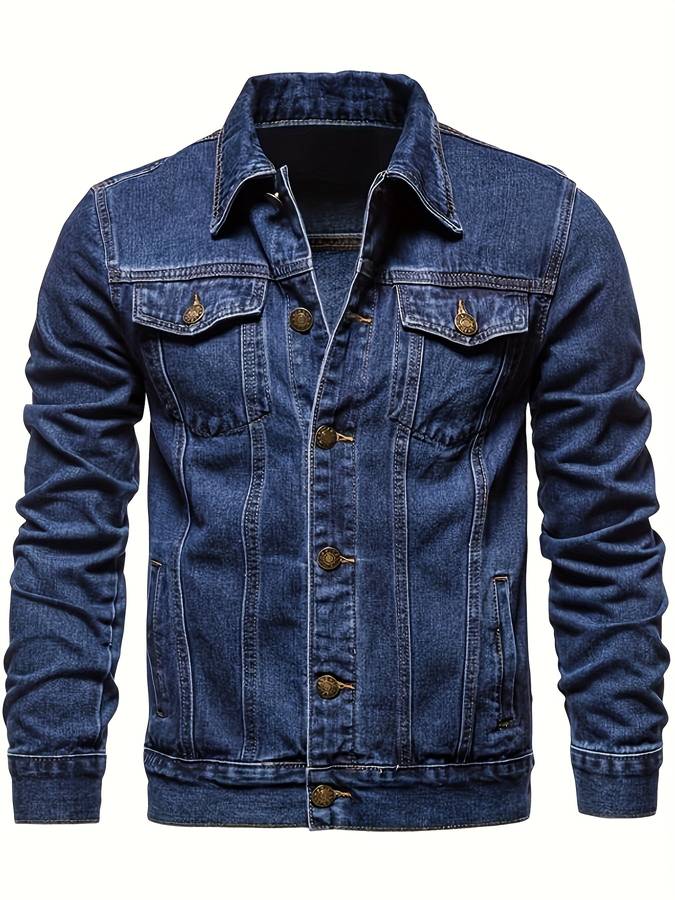 Bodhi Giacca in Denim da Uomo – Giacca di Jeans Slim Fit con Stretch e Chiusura a Bottoni